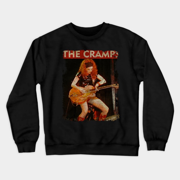 TEXTURE ART- The Cramps 1982 - RETRO STYLE 4 Crewneck Sweatshirt by ZiziVintage